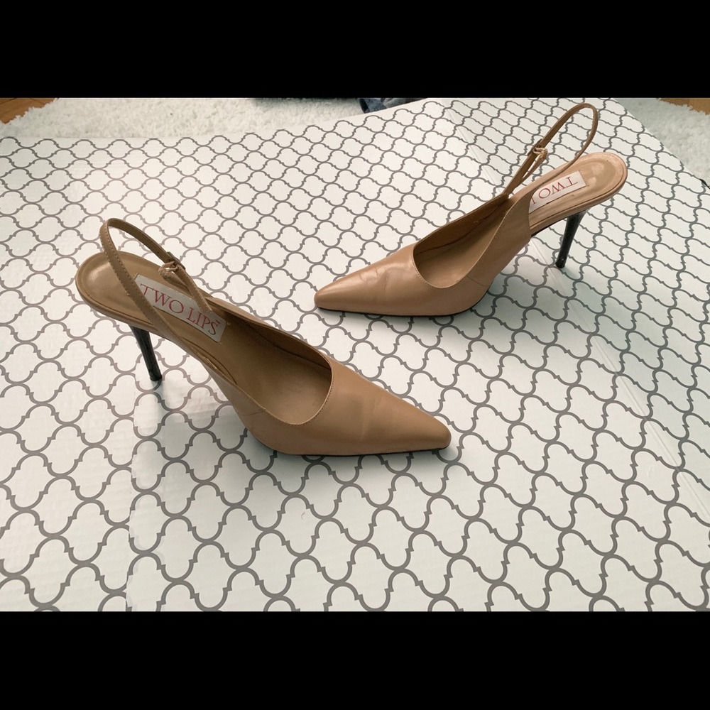 Two Lips nude heels